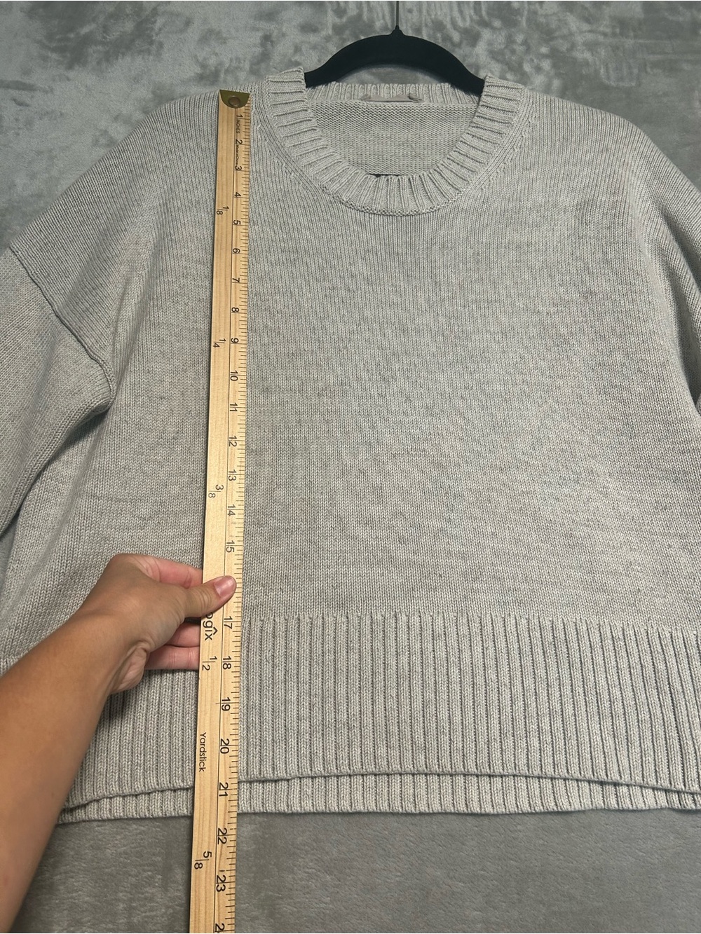 Everlane Crew Neck Knit Sweater Women’s Small Gray Cozy - Picture 7 of 7